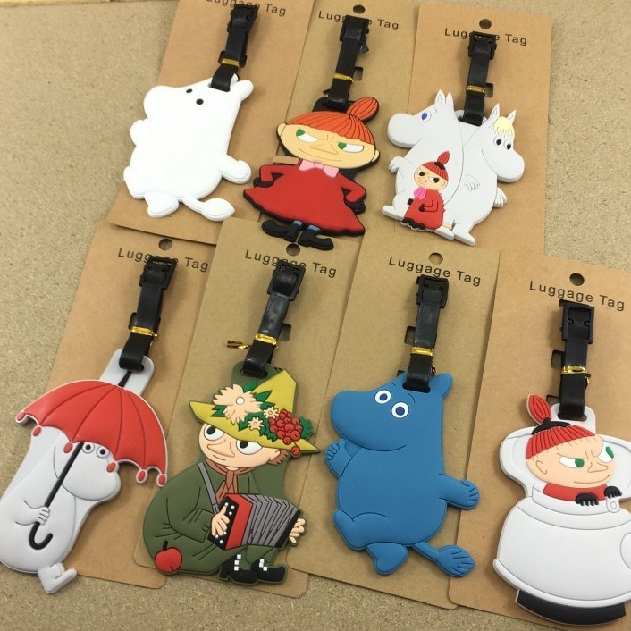 Thẻ hành lý Moomin Boarding Pass Túi hành lý Giao hàng Logo Danh sách thẻ du lịch