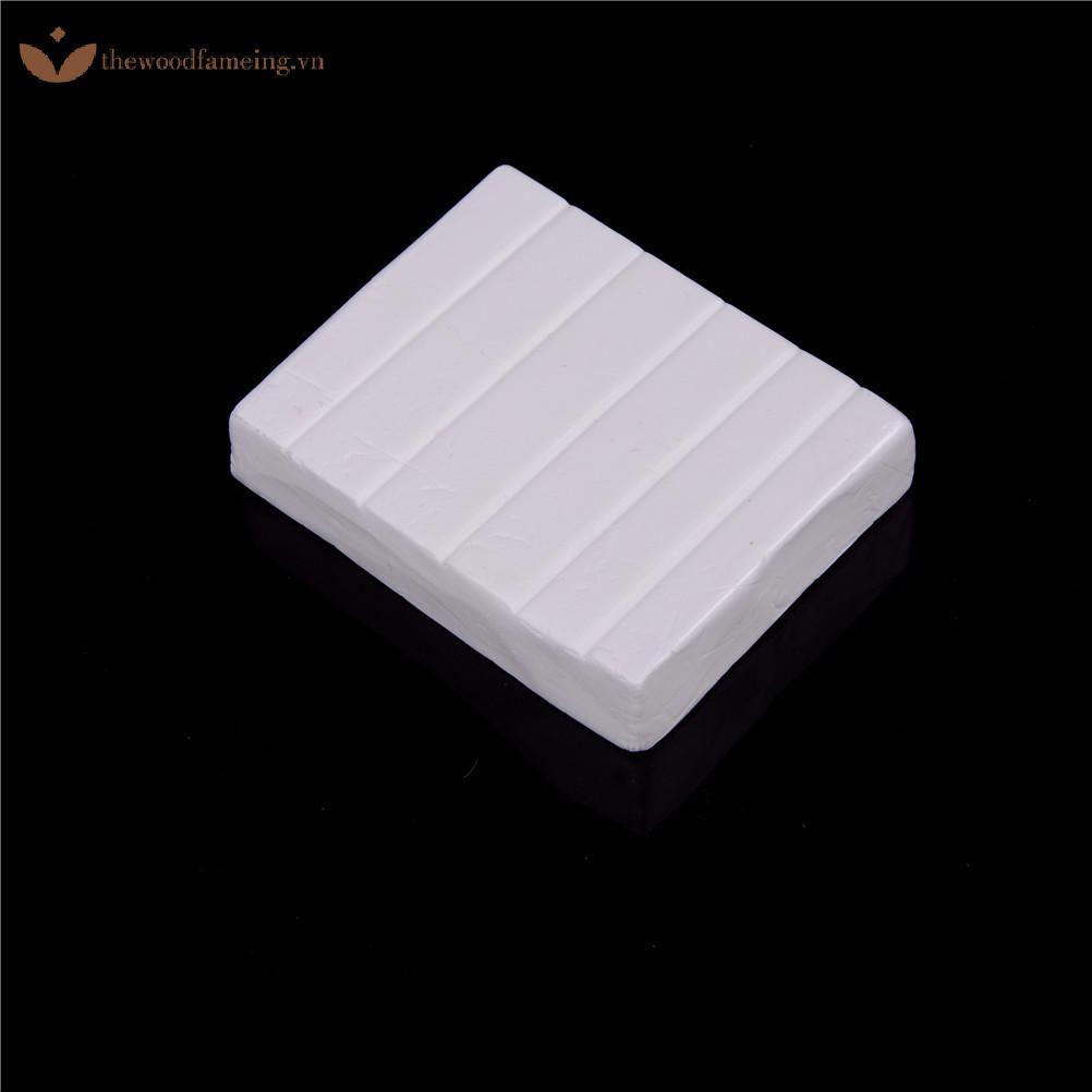 Thewoodfameing Lò nướng-bake Clay Fimo Polymer Clay Figuline 250g / gói Màu trắng Soft Cay Modeling 