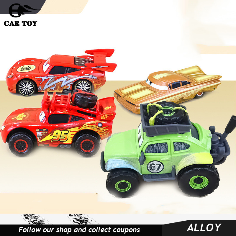 XE TOTS Racing Car Story McQueen Dragon Car No. Xe địa hình 67 màu nâu Mẫu xe đồ chơi hợp kim Raymon