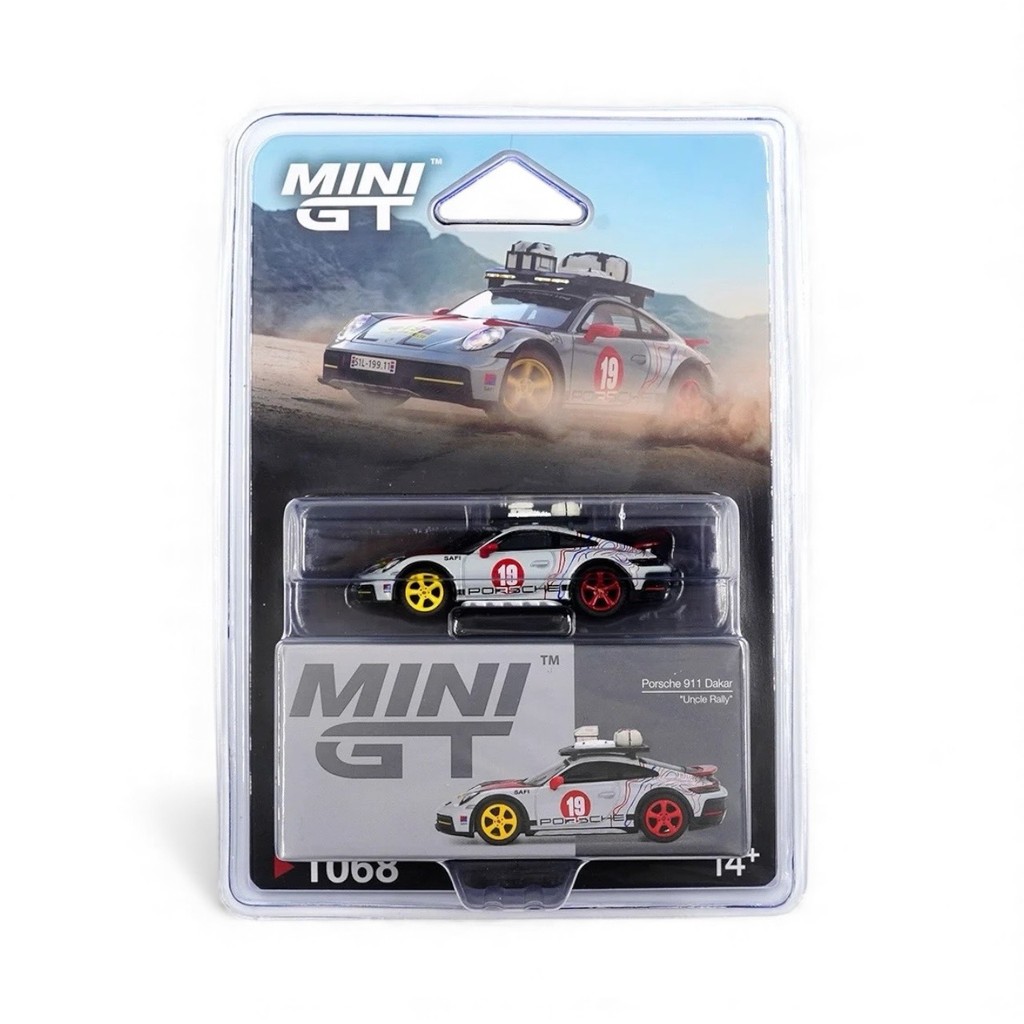 MINI GT No.1068 Porsche 911 Dakar "Uncle Rally" / Bao bì vỉ MGT01068-BL