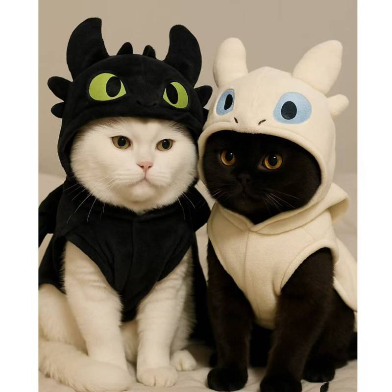 Little Devil Cat Puppy Clothes Winter Cat Ragdoll Blue Cat Kittens Pet Anti-Lint Autumn and Winter K