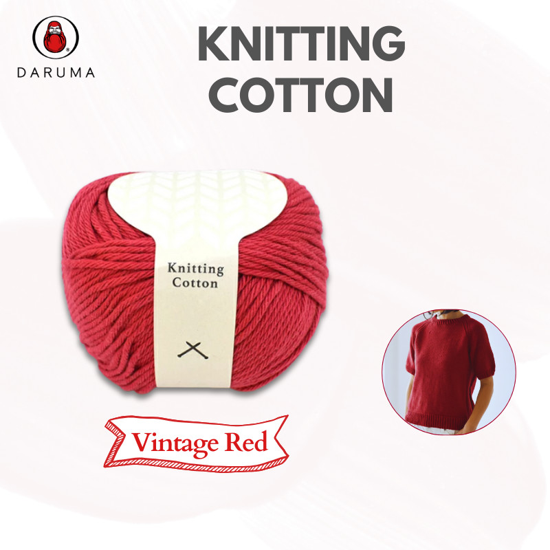 DARUMA YOKOTA KNITTING COTTON Spring-Summer Yarn - Color No.14, Japan Craft, DIY, Sewing, Knitting, 