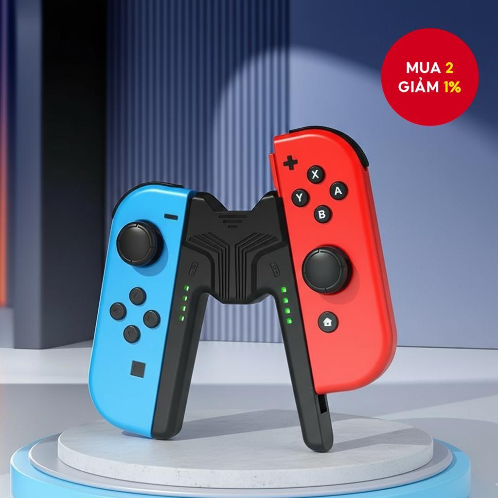 Đế sạc tay cầm Aolion cho tay cầm chơi game Switch Joycon