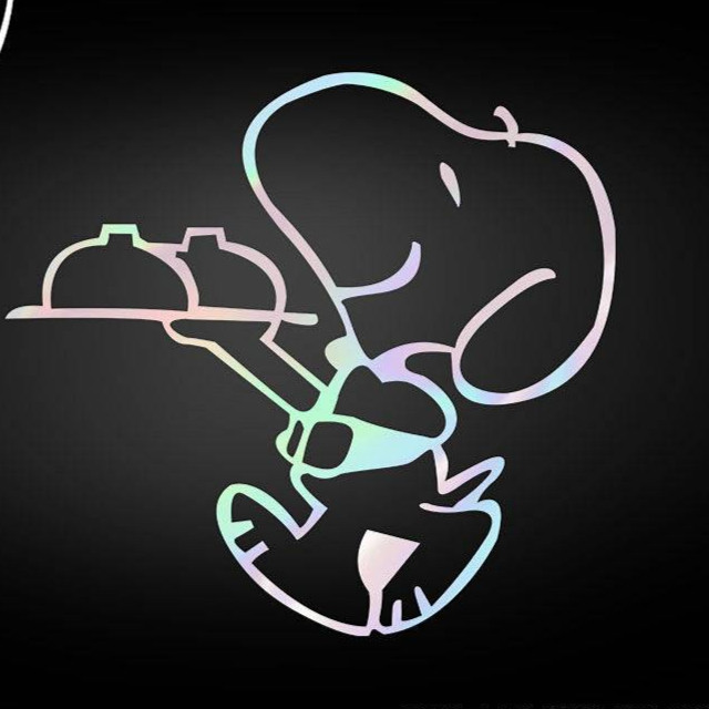 Snoopy Joint Name Peanut Meat GRU Rabbit Dog Laser Reflective Electric Motorcycle Car Body Sticker D