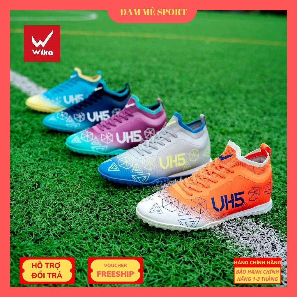 Giày đá bóng Wika VH5 Đoàn Văn Hậu Giày Thể Thao Sport Chống Trơn Trượt, tặng kèm tất và dây giày