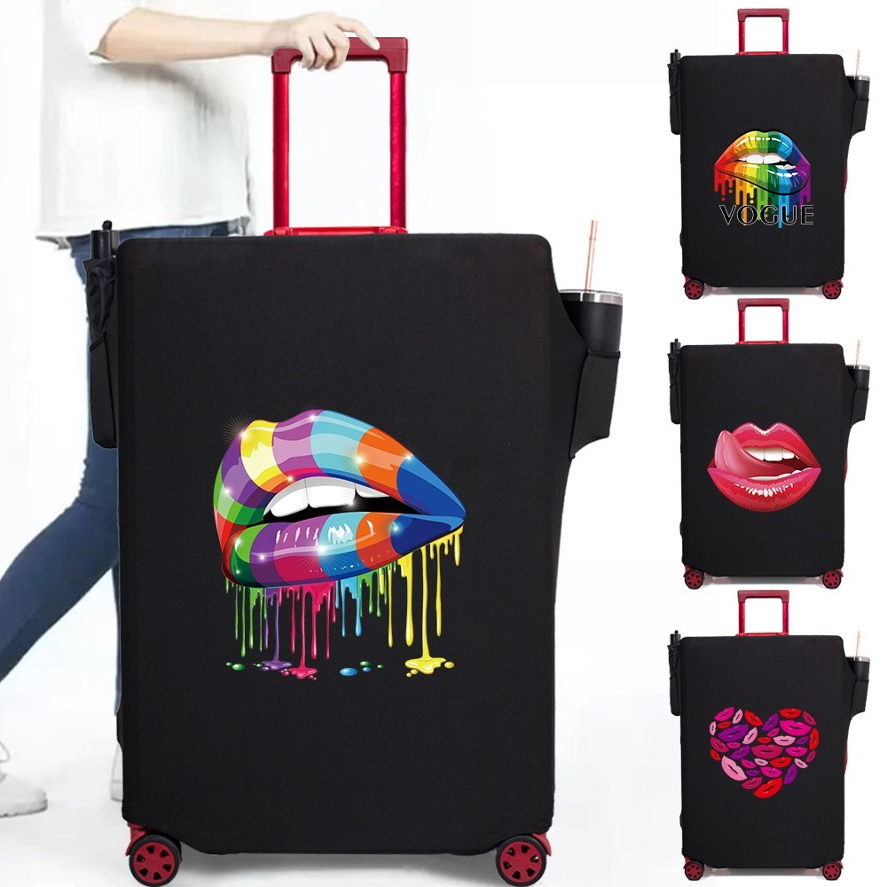 Anti Scratch Basic Luggage Protector Cover Aesthetically pleasing Anti-Dust Luggage Cover Mouth Patt
