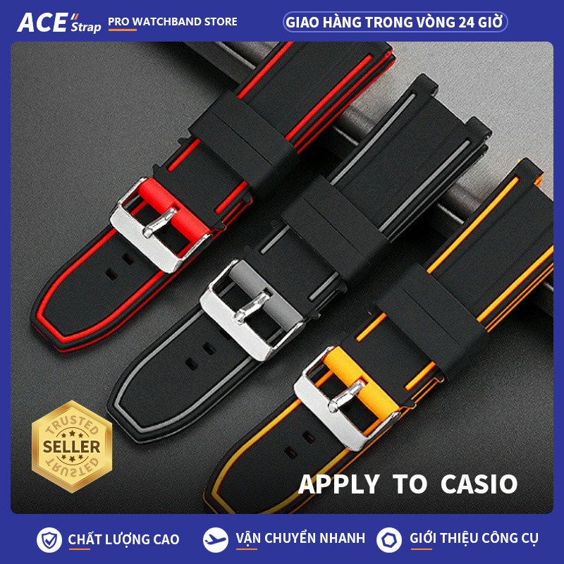 Áp dụng cho dây đeo đồng hồ CASIO G-SHOCK GST, dây đeo thay thế cao su silicon cho các mẫu GST-B100,