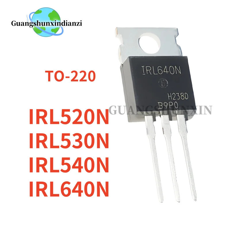 10 Cái / lốc Thương Hiệu Mới IRL520N IRL530N IRL540N IRL640N TO-220 IRL520 IRL530 IRL540 IRL640 Chất