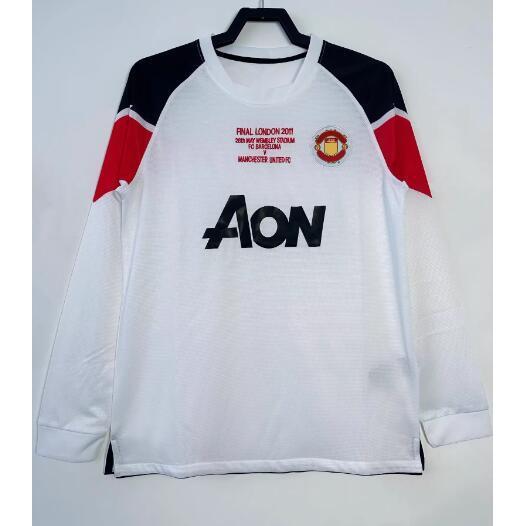 Áo bóng đá dài tay phong cách retro sân khách cho fan Rooney và Scholes