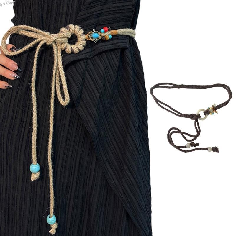 Bohemian Handmade Braided Waist Rope for Women Multi-type Ladies Dress Belt