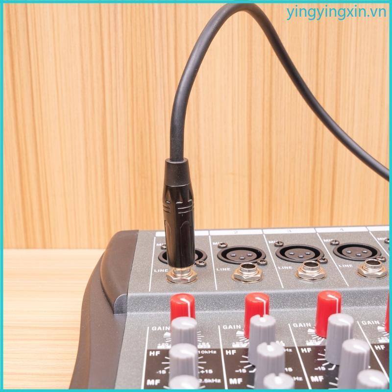 YIN 6 35mm 1 4inch đến 3Pin Cáp Micro Kano Âm Thanh Nổi 6 35 TRS Nam Sang Kano Nam Kết Nối Dây AUX A