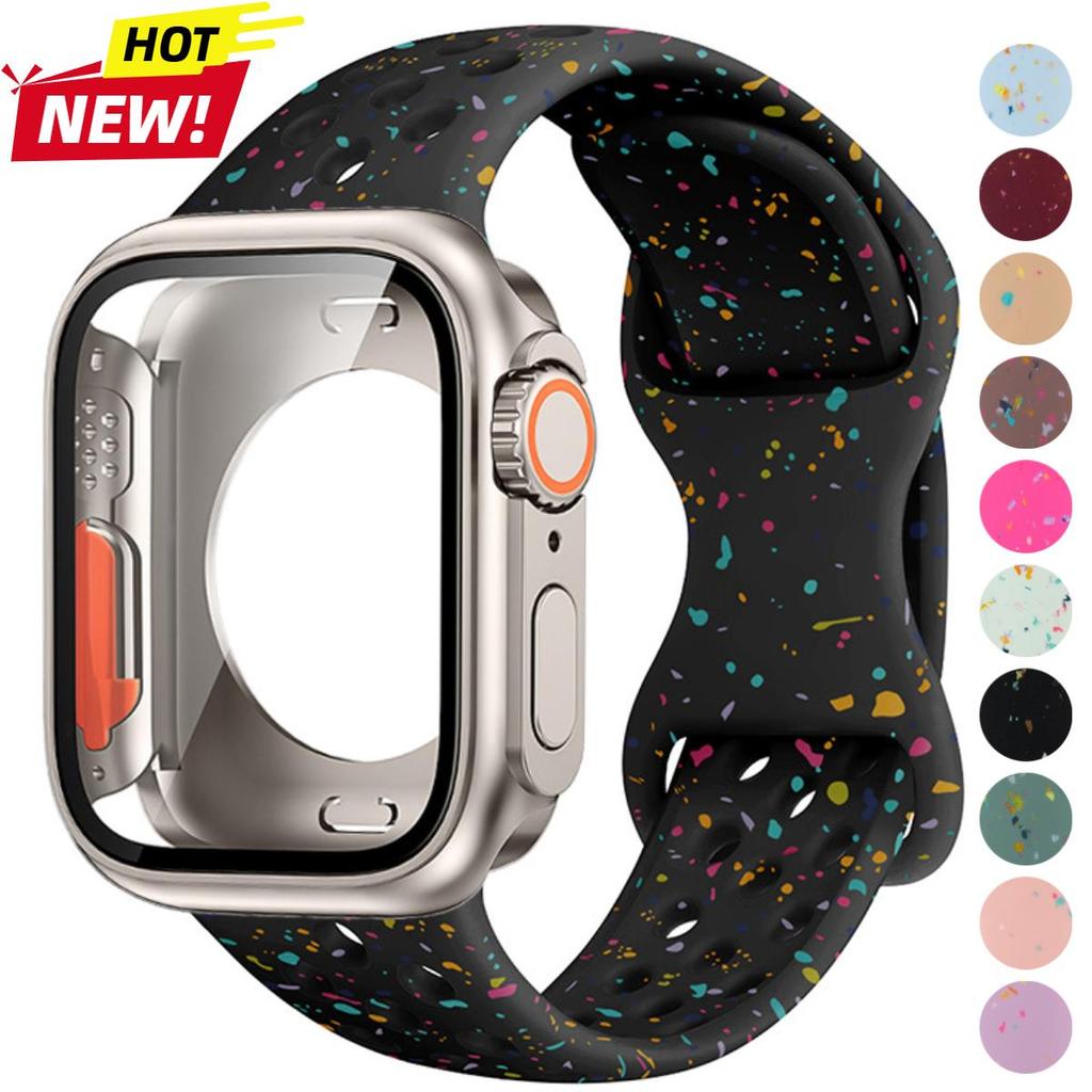Ốp lưng + Dây đeo silicon cho Apple Watch S11 10 42 / 46mm 9 8 7 6 5 iWatch Sereis 46mm 42mm 45mm 44