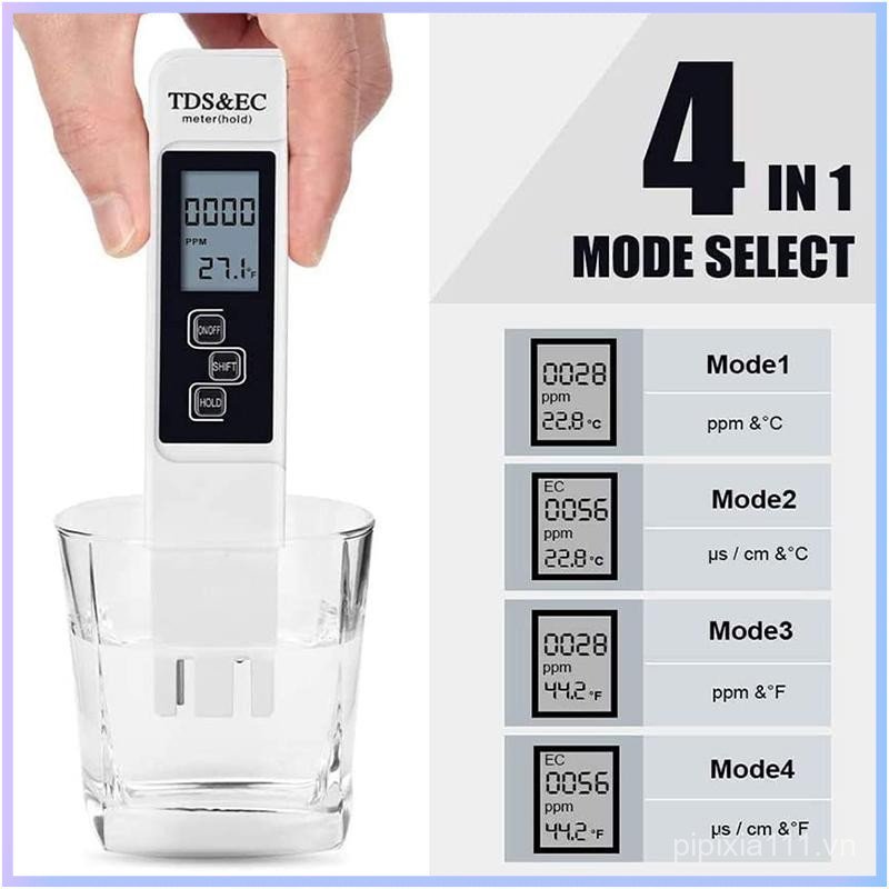 Nước Uống PPM4 Bể Bơi Phong Cách Mới Bể Cá Ông Bán Chạy Màn Hình Hiển Thị Chất Lượng Nước 2025TDS LC