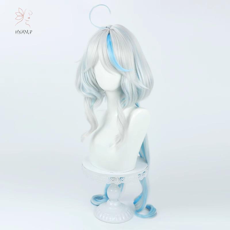 Hair Wig Furina Genshin - Tóc Giả Ngực Hợp, Xoăn Dài, Chống Nhiệt - Phù Hợp Cosplay