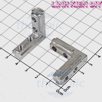 [2 Cái]- Ke Góc Chìm L Cho Nhôm Định Hình GB 30x30 Linh Kiện DIY