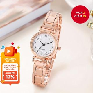 Đồng hồ thạch anh nữ sành điệu có mặt số nhỏ, dây đeo hợp kim - Đồng hồ đeo tay thanh lịch & sang trọng cho mọi dịp