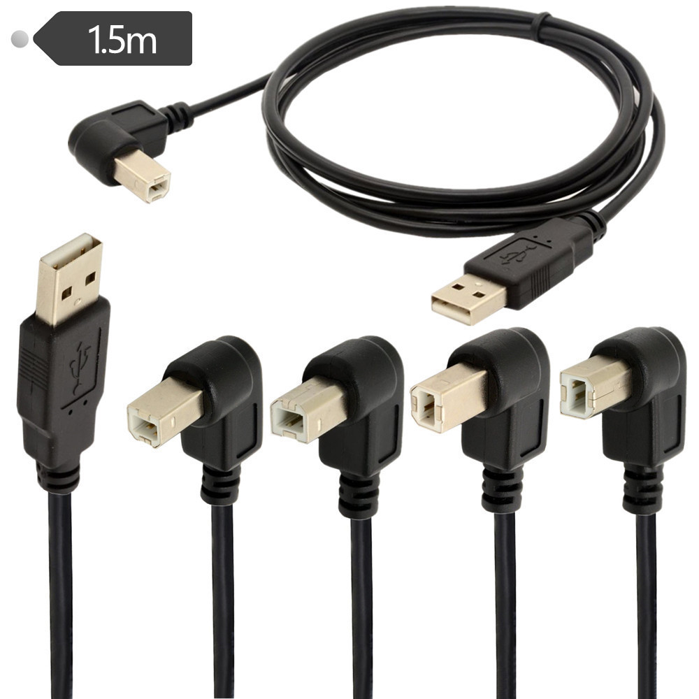 [Lô Trên 2] Cáp USB Cáp In USB 2.0 Độ Cáp Dữ Liệu Máy In AM-BM90 Độ Khuỷu Tay 1.5m