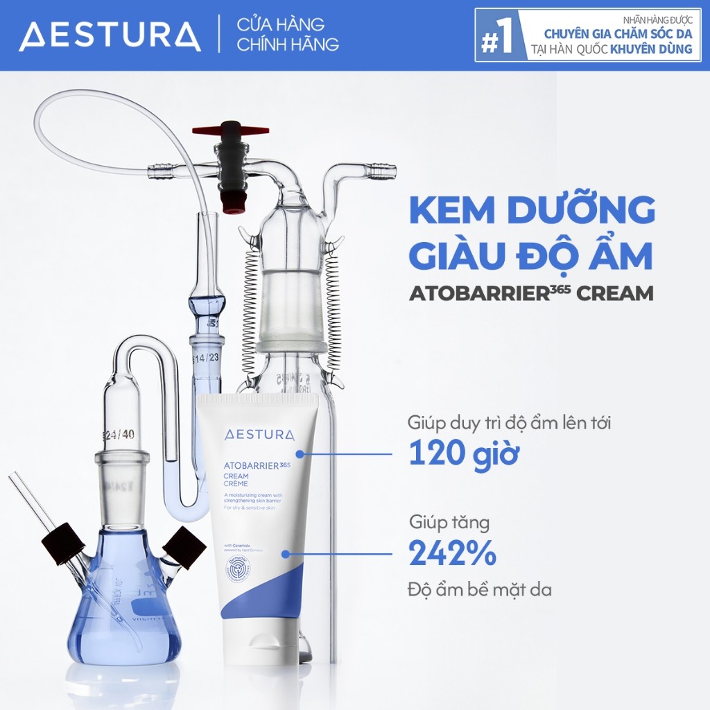Kem dưỡng ẩm phục hồi và củng cố hàng rào bảo vệ da AESTURA ATOBARRIER365 Cream 80ml