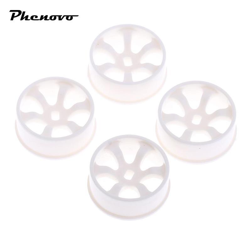 4 Vành Bánh Xe Trắng Cho RC WLtoys K989 P929 Monster Truck Phụ Kiện