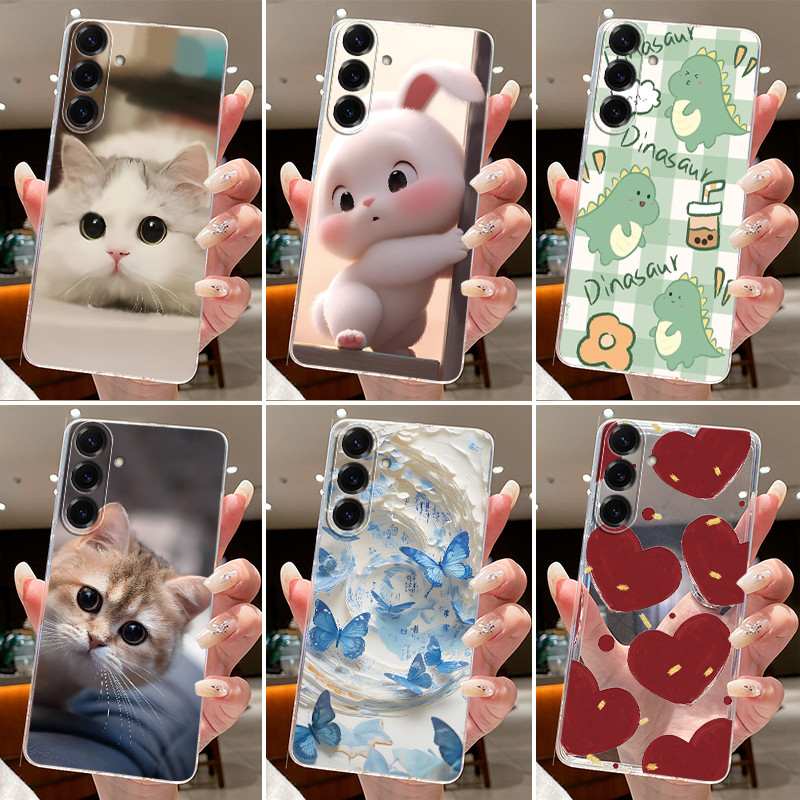 Ốp Lưng Cho Samsung Galaxy A26 A36 Trong Suốt Silicon Jelly Mềm TPU Ốp Lưng Cho Samsung A36 A26 Thỏ 