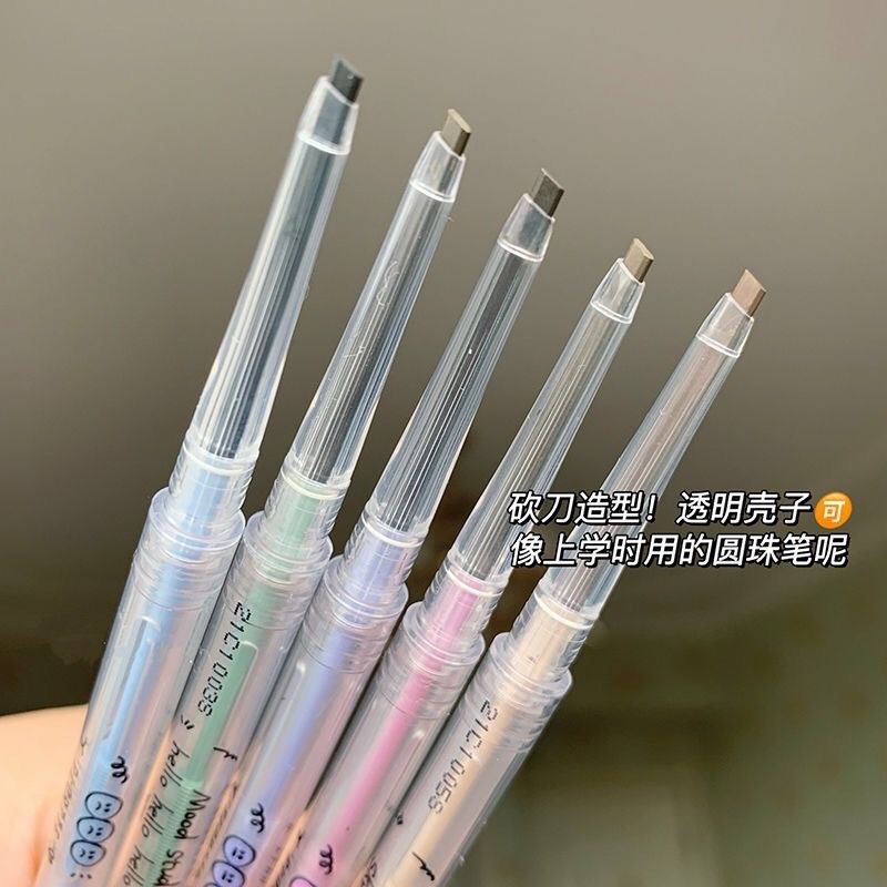 Flortte Flortte Flortte Bút chì kẻ mày siêu mịn hai đầu Flortte Kem nhuộm lông mày Nữ chống thấm nướ