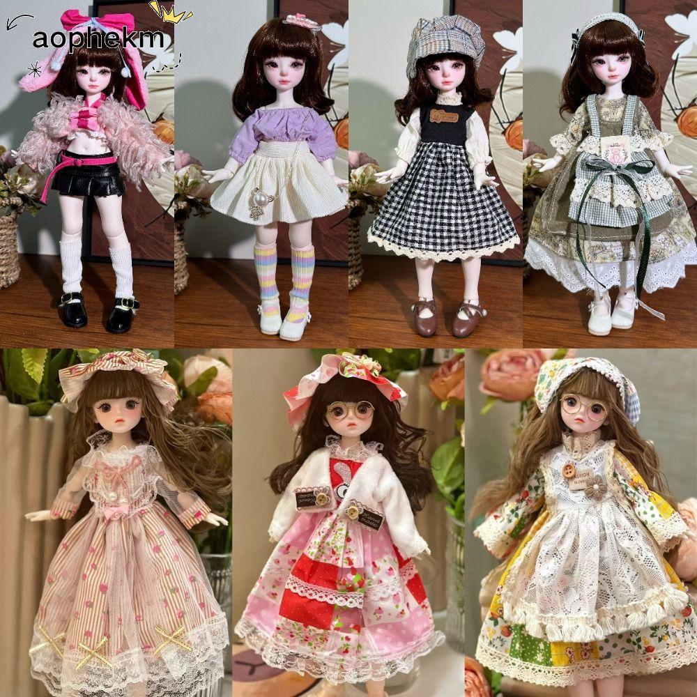 Quần áo búp bê AOPHEKM 30cm, Váy búp bê 1 / 6 30cm DIY 1 / 6 BJD, Sweet Kids Handmade Thay thế búp b