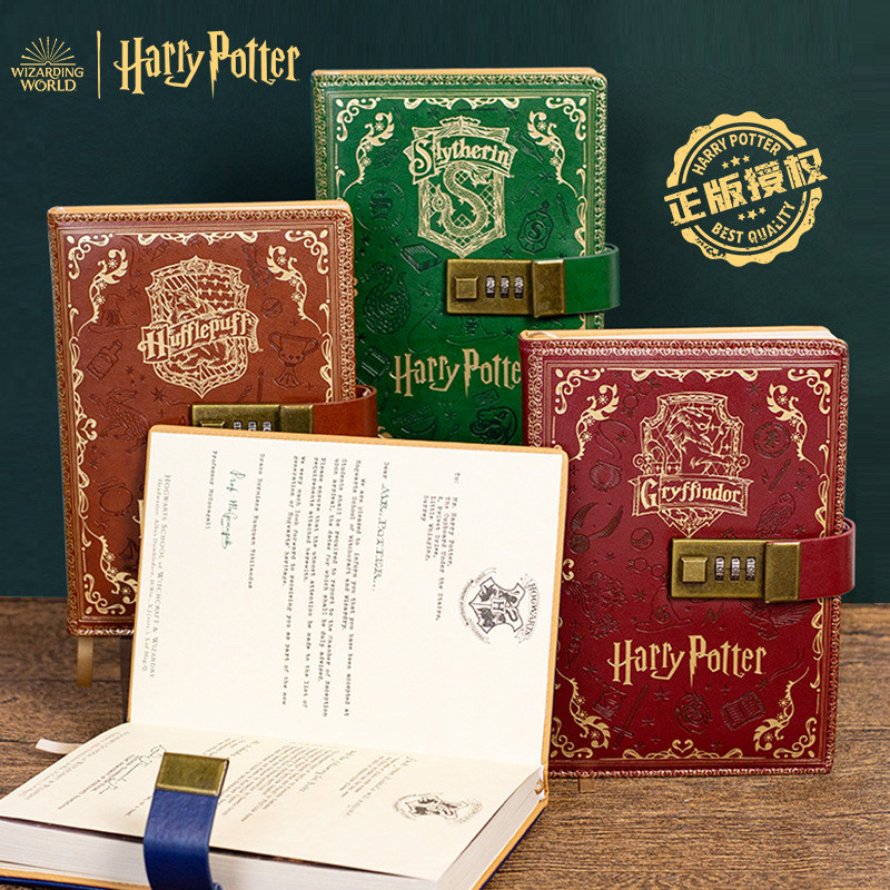 Harry Potter Four Preppy Code Notebook Color Page A5 Nhật ký hoạt hình