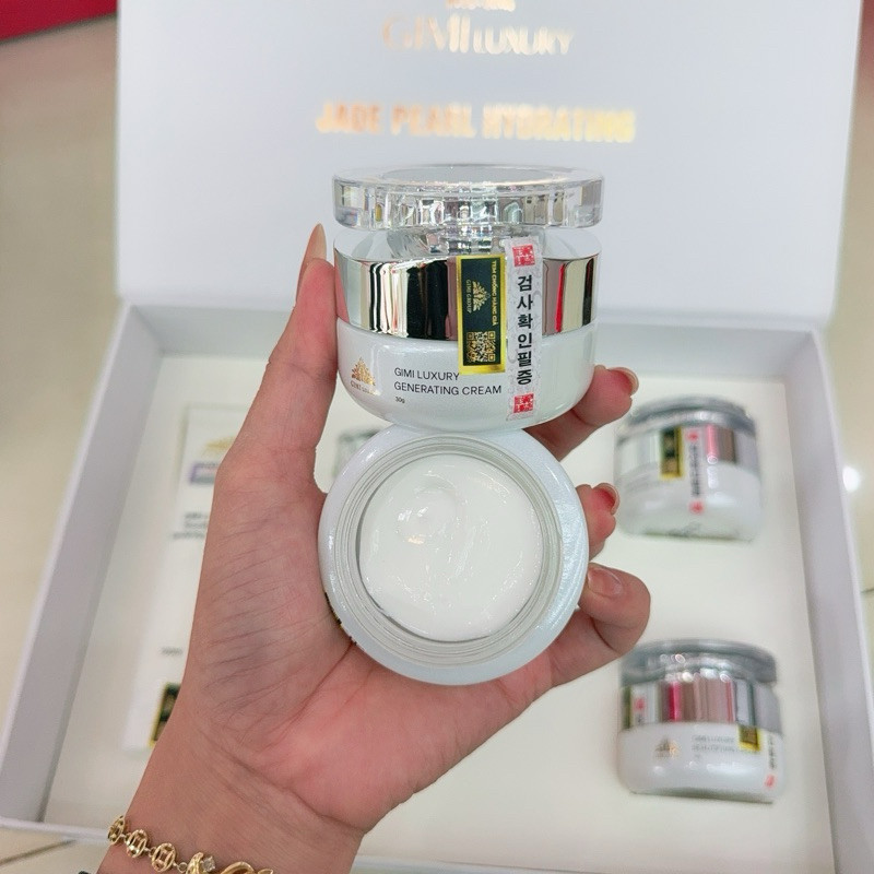 Kem Dưỡng Ngày Gimi Luxury Vip ( Serum mẫu lọ tròn ) lọ 30g có team Qr , logo chống nhái