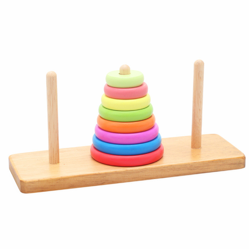Bán Hàng Trực Tiếp Tháp Hannow Cột Gỗ Trẻ Em Xếp Chồng Âm Nhạc Cổ Điển Thông Minh Mở Khóa Trò Chơi M