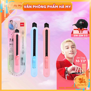 Dao rọc giấy Deli - Hình Sơn Tùng - SK5 - 9mm - D063 - Khoá Tự Động