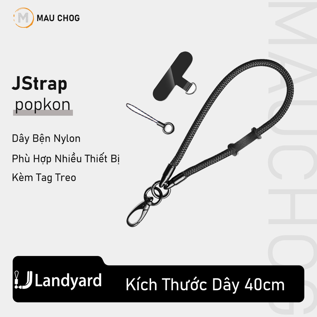 Dây Đeo Tay Điện Thoại Chất Liệu Nylon Mềm Kèm Tag Treo Chống Thất Lạc Cho Máy iPhone Samsung Xiaomi
