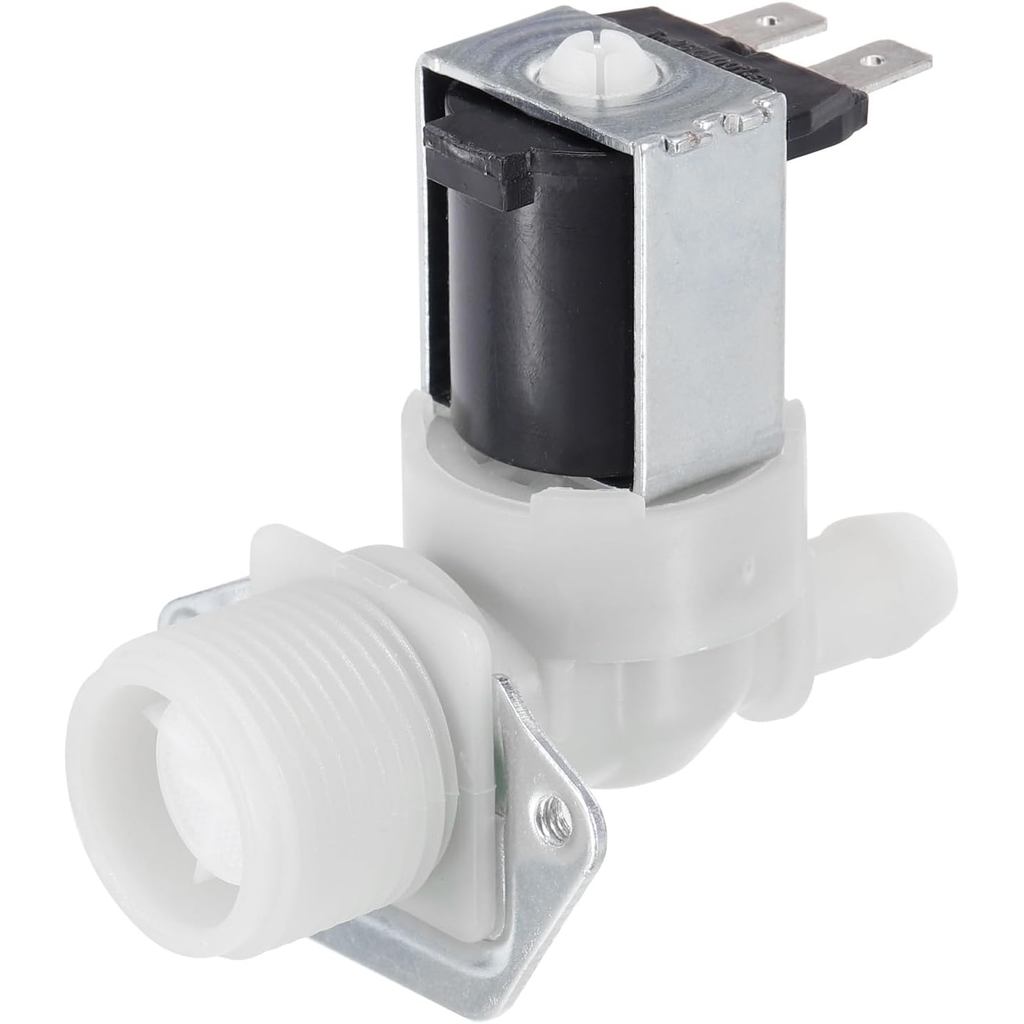 MECCANIXITY Van đầu vào nước Máy làm đá Van điện từ đầu vào nước cho tủ lạnh chung 80mm Màu trắng ke