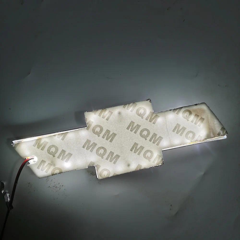 Huy Hiệu Trắng 5D Logo Ánh Sáng 17 * 5.5cm Đèn Sau Cho Xe Chevrolet Cruze Malibu Epica LED Chevrolet
