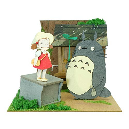 Studio Ghibli mini Totoro trước cây đại cổ thụ, giấy thủ công MP07-99