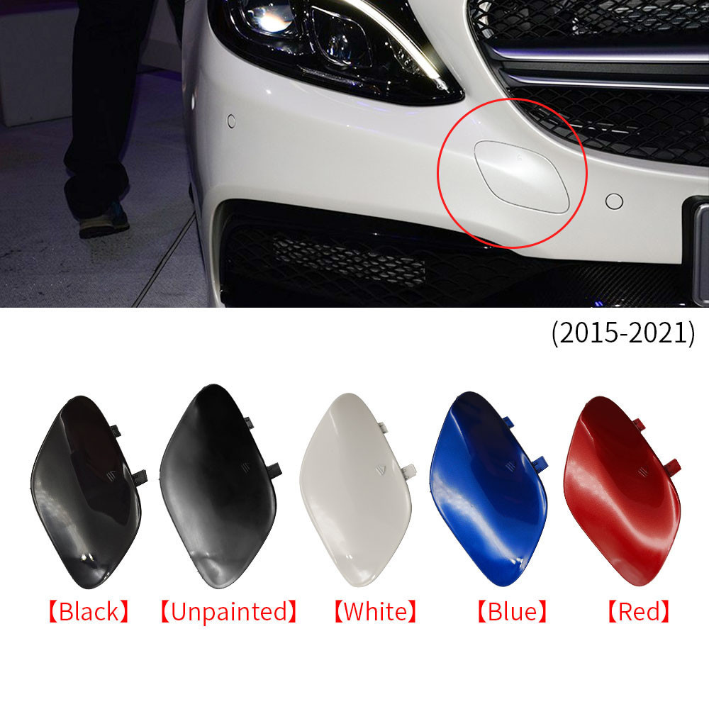 Dành Cho Xe Mercedes W205 AMG Trước Xe Kéo Móc Nắp Đen Cho Benz C Class 22015-2021 C180 C200 C230 C3