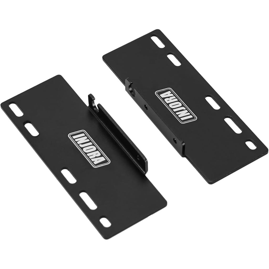 INJORA Tấm nhôm bên - Khay thu ESC 2 CÁI để nâng cấp bánh xích RC 1 / 24 trục SCX24