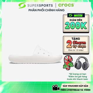  Dép Quai Ngang Unisex Crocs Classic V2 - Trắng - 209401-100 ADS12 LS100 