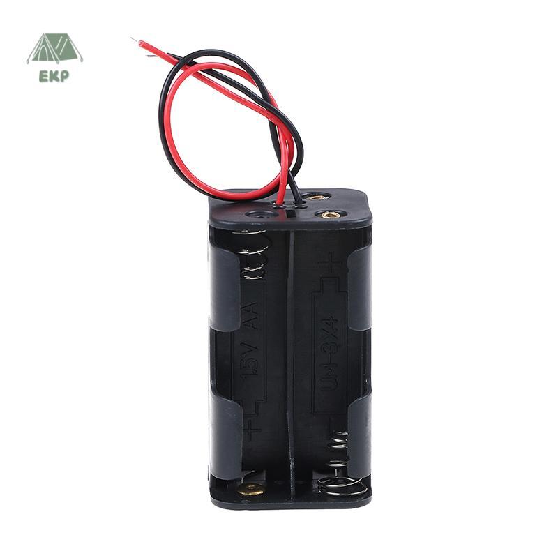 [EKP] Hộp đựng pin nhựa 2 chiếc có dây cho pin 4 x AA Tốt
