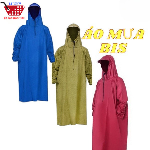 Áo mưa Bis 1m4 Vải dù cao cấp Không thấm nước- Siêu bền đẹp thời trang dành cho 1 người nam nữ