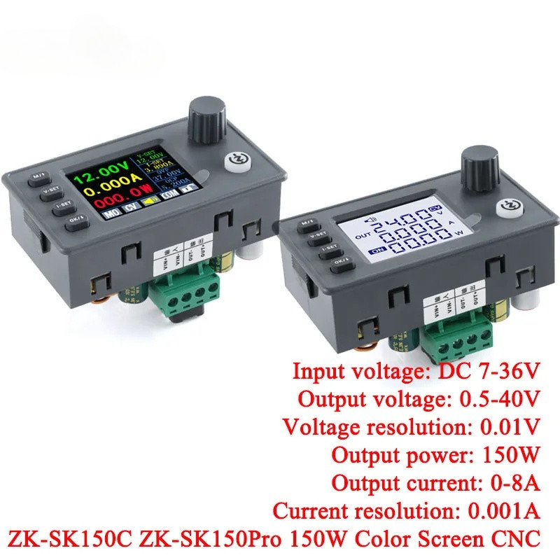 SK150C SK150Pro Màn Hình Màu 1.8 inch CNC Bước Lên Xuống Nâng Điện Áp DC Có Thể Điều Chỉnh Điều Chỉn