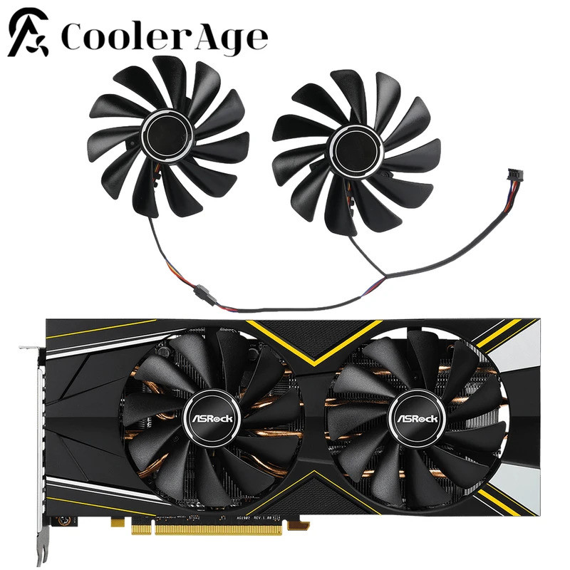 Quạt Card Video 95MM FDC10U12S9-C CF1010U12S cho ASRock AMD Radeon RX 5700 XT Challenger D 8G OC Car