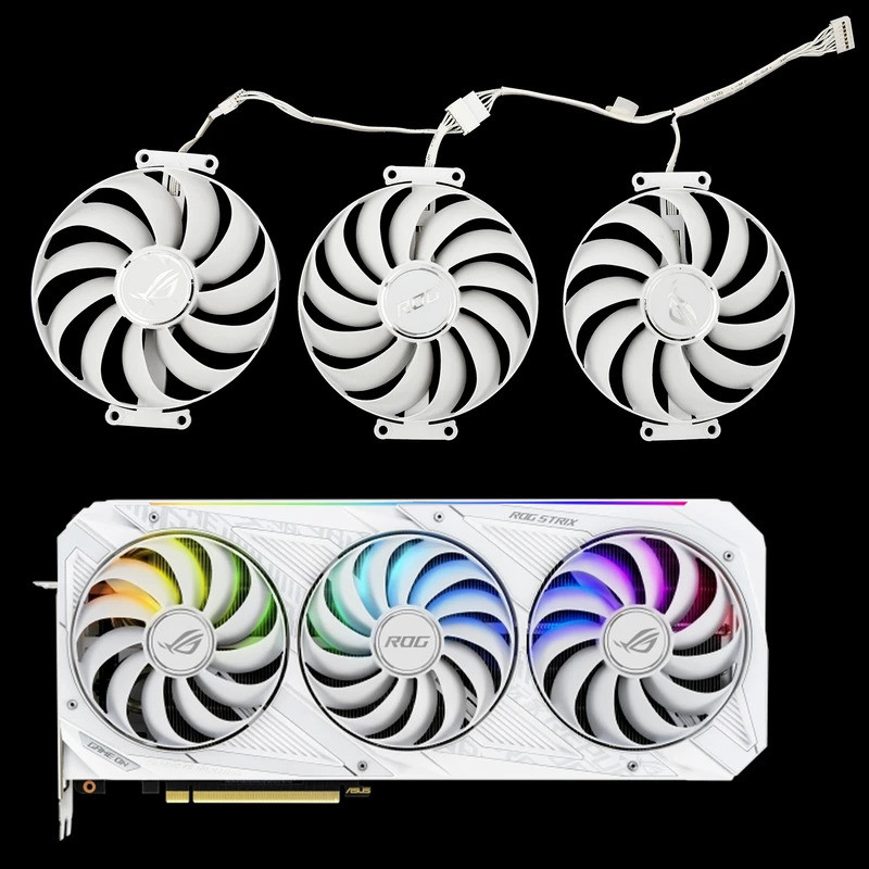 Mới 95MM Trắng CF1010U12S Quạt Làm Mát Thay Thế Cho ASUS AMD ROG Strix GeForce RTX 3070 3080 3090 V2