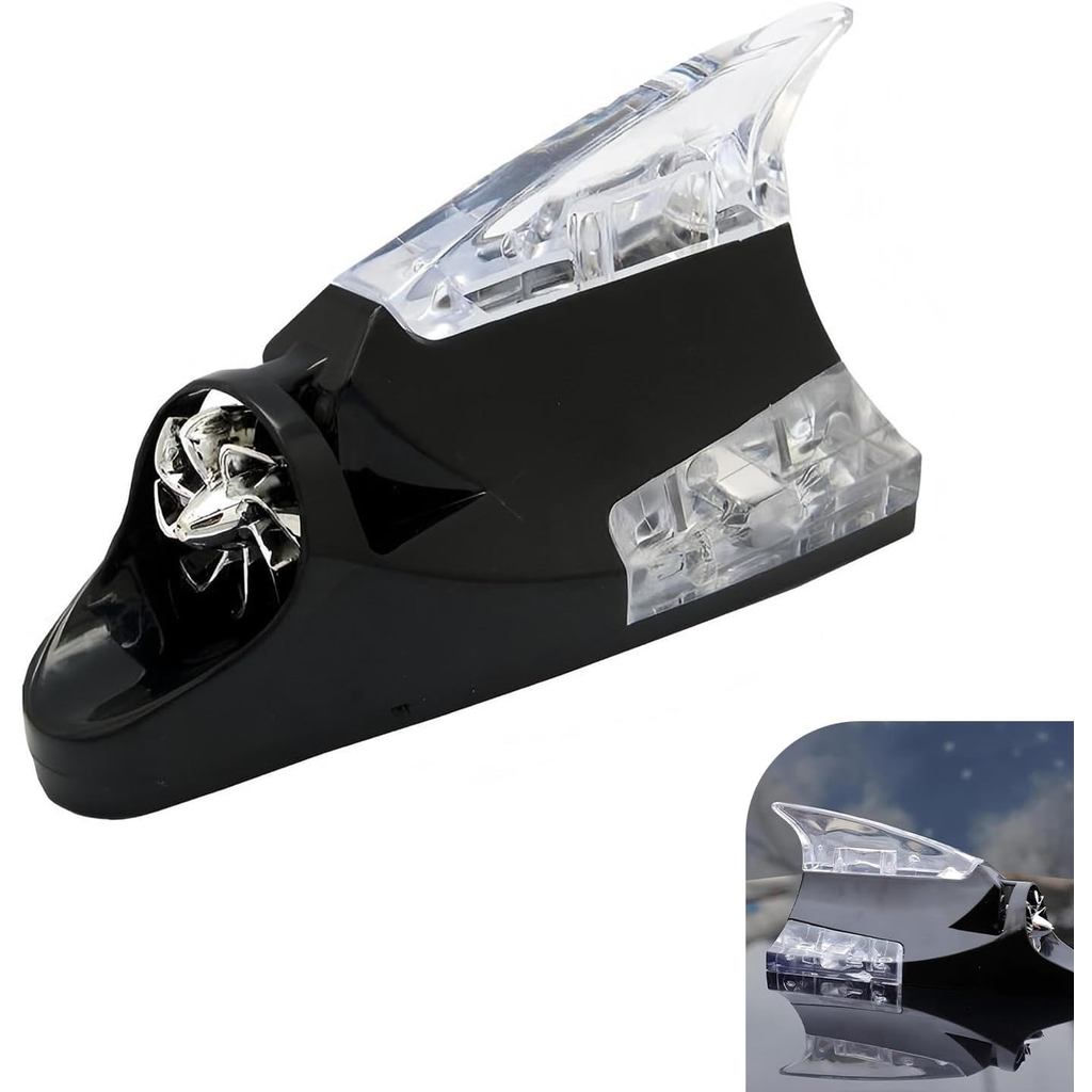 Đèn LED chạy bằng gió trên nóc ô tô, Ăng-ten vây cá mập Trang trí đèn Flash, Đèn cảnh báo tự dính, Đ
