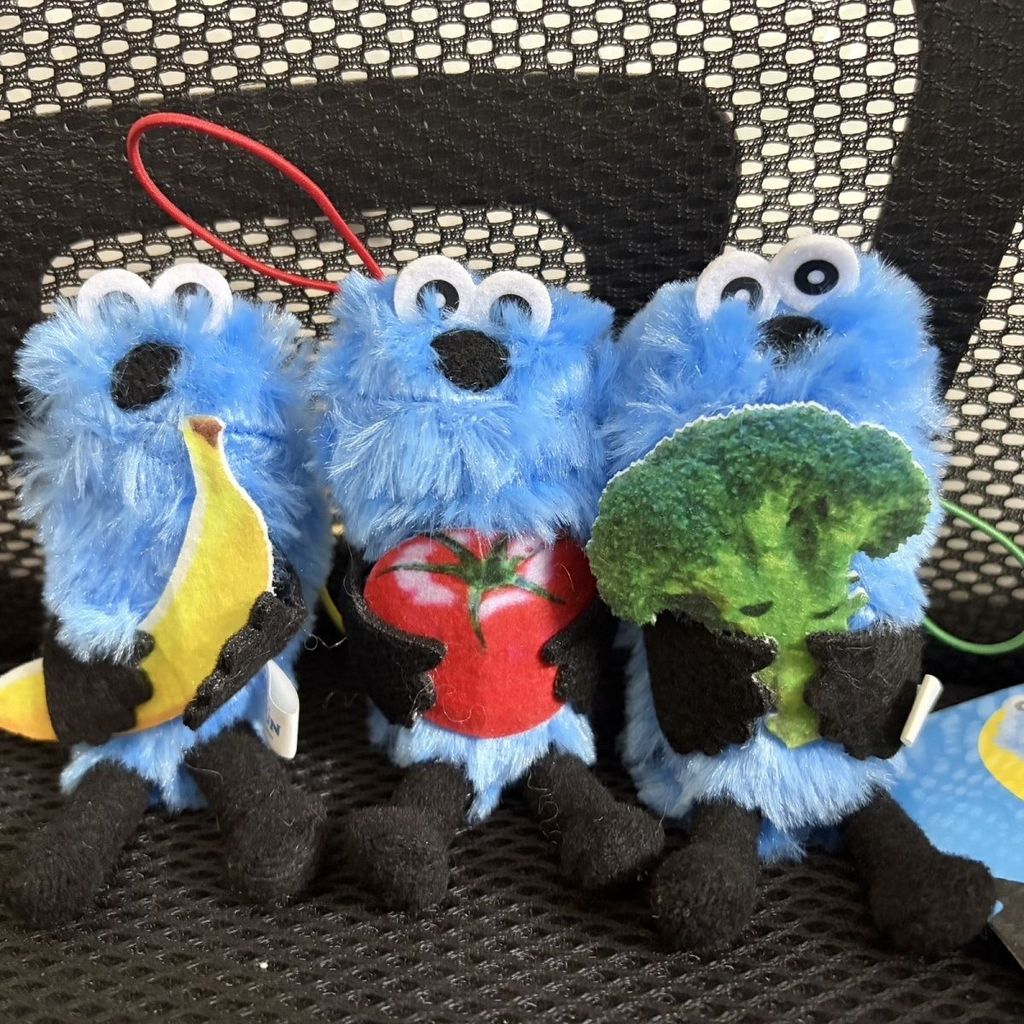 PUPPET SUNSUN Sesame Street PUPPET Rau PUPPET Cà Chua Túi Chuối Mặt Dây Chuyền Ba Loại