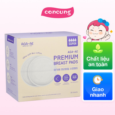 Combo 2 Miếng lót thấm sữa cao cấp AGA-AE (30 miếng/hộp)