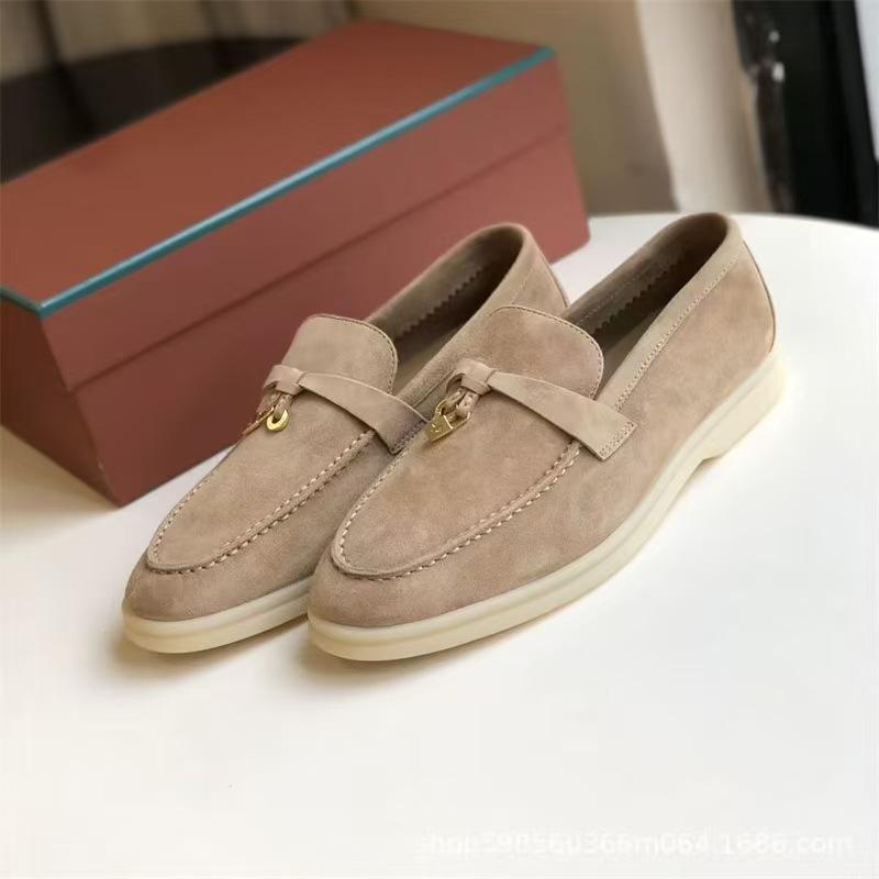 Loafers, LP, Loafers, Giày Da Nhỏ Phong Cách Anh Cổ Điển Giày Đế Bằng Lớn, Phong Cách Nữ, LP, Loro P