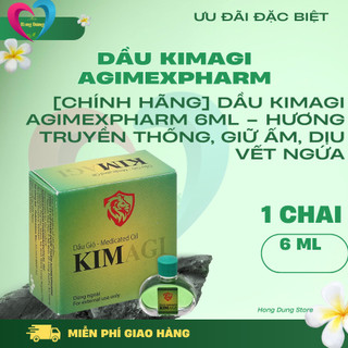 [CHÍNH HÃNG] Dầu Kimagi Agimexpharm Hương Truyền Thống Giữ Ấm Dịu Vết Ngứa (Hộp/1chai/6ml)