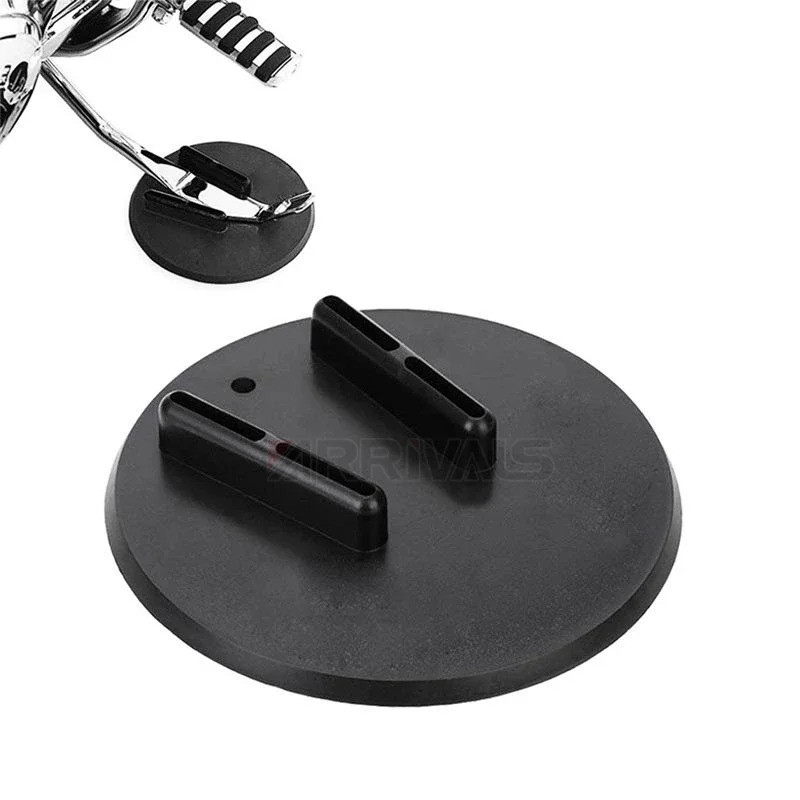 1 Xe Máy Bên Chân Đế Jiffy Đứng Coaster Pad Puck Cho Harley Lưu Diễn Sportster Dyna