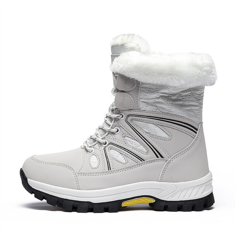2308Women's Winter Snow Boots with Fleece, High-Top Hiking Shoes36-4270 KTWZ