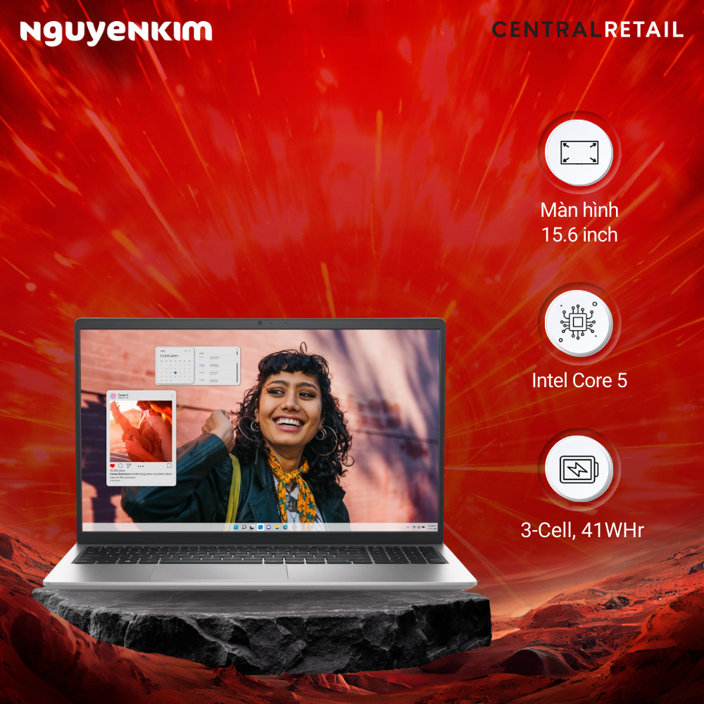 [Mới 2025] Laptop Dell Inspiron 15 3530 i5-1334U/16GB/512GB/Win11 (N3530-I5U165W11SLU)
